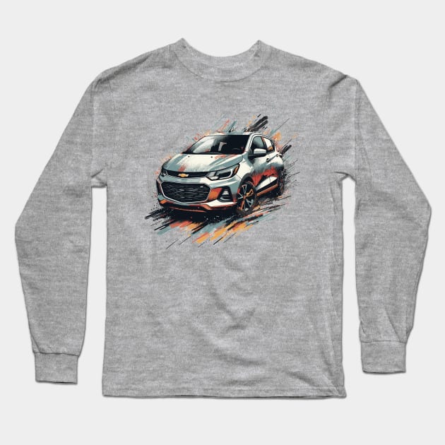 Chevrolet Spark Long Sleeve T-Shirt by Vehicles-Art